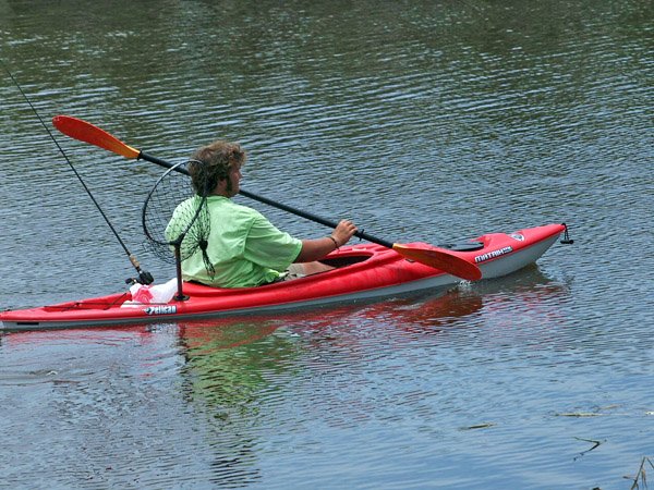 Kayak Fishing a Canal in Southern Louisiana