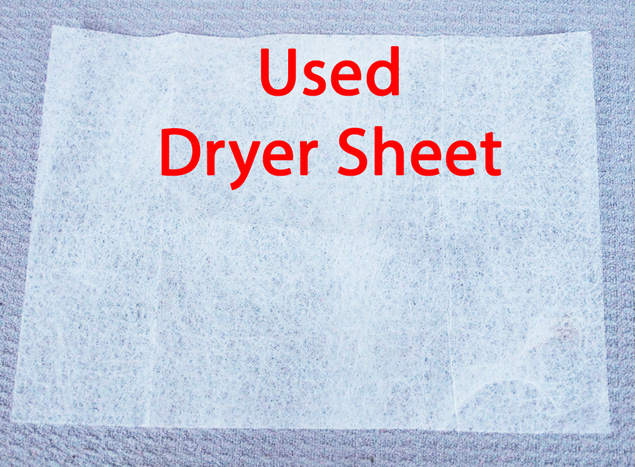 Used Dryer Sheet